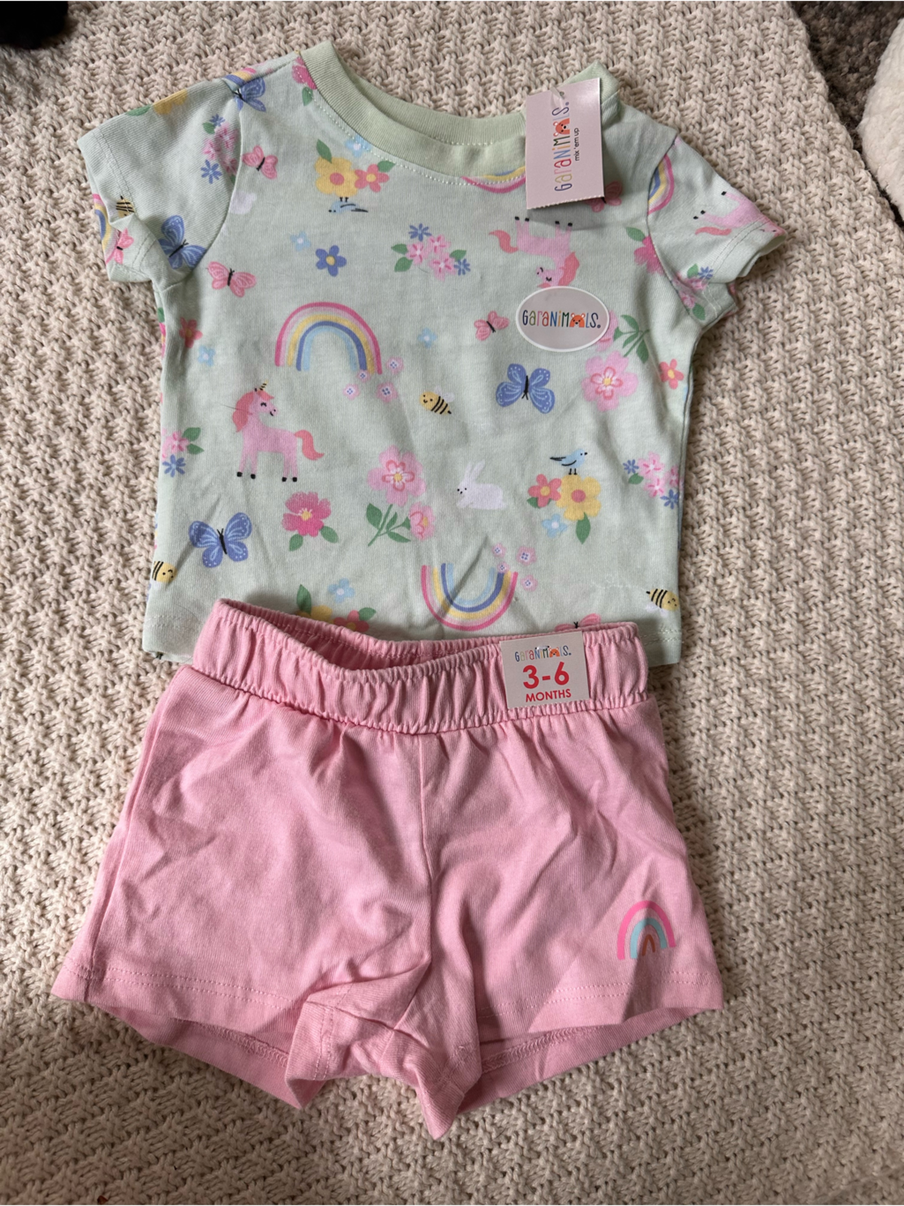 Garanimals Rainbow And Unicorn Pink Set